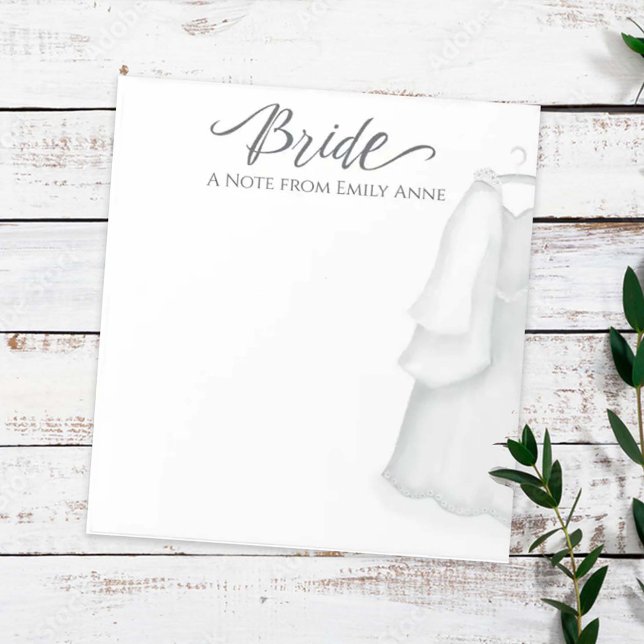 Bloc-note Robe blanche mariage élégante Vintage mariée perso (Créateur téléchargé)
