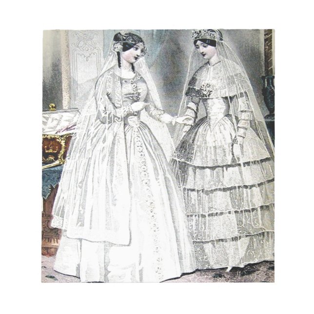Bloc-note Robes de mariée antiques (Devant)