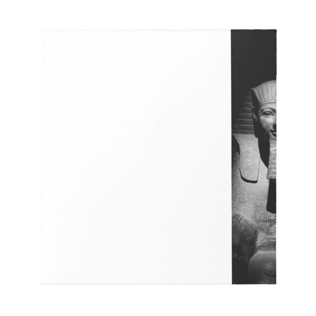 Bloc-note Roi pharaon noir et blanc (Devant)