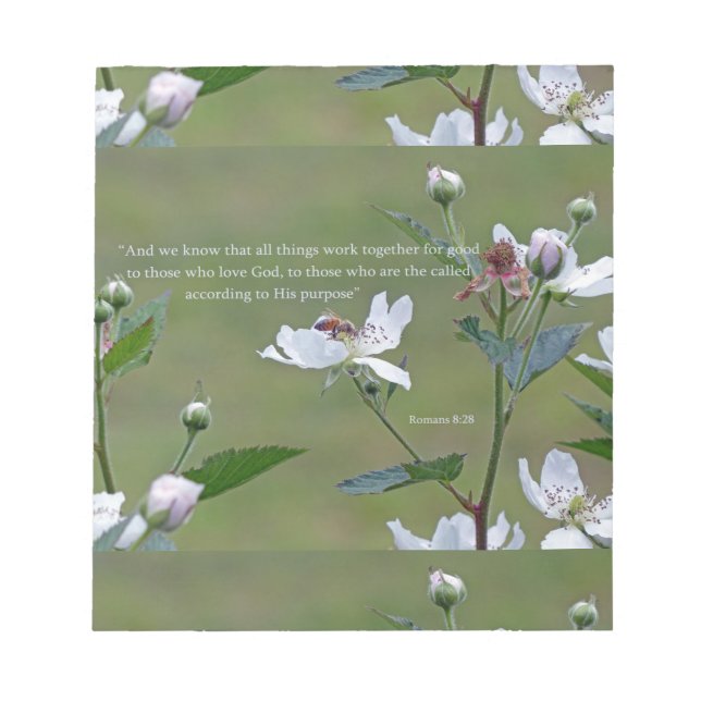 Bloc-note Romains 8:28 (Devant)