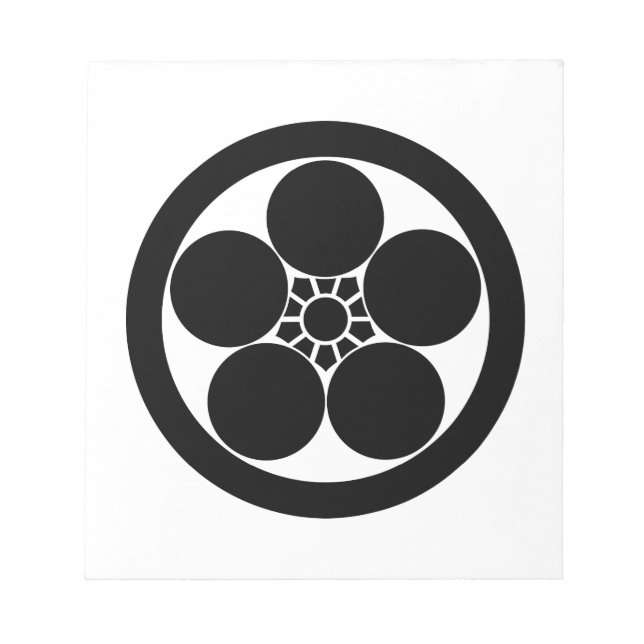 Bloc-note Rond avec plat de prune (Devant)