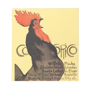 Bloc-note Rooster Steinlen Cocorico