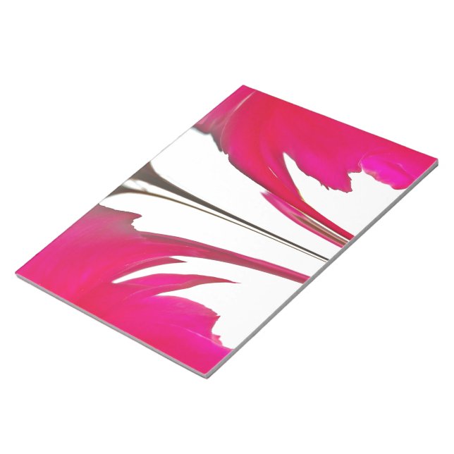 Bloc-note Rose Abstraite Magenta Rouge Chic: Art à la peintu (Incliné)