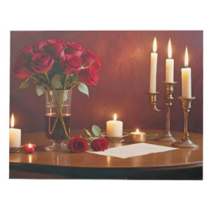 Bloc-note Rose Aimer Tender Romantique Beau Cadeau