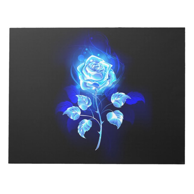 Bloc-note Rose bleu brûlant (Devant)