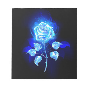 Bloc-note Rose bleu brûlant
