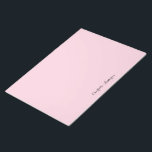 Bloc-note Rose clair monogramme | Minimaliste moderne Femini<br><div class="desc">Un design simple et élégant monogramme personnalisé avec une typographie manuscrite minimaliste et moderne en noir sur un élégant arrière - plan rose vif. Le nom du monogramme peut facilement être personnalisé. Le cadeau ou accessoire parfaitement personnel pour toute occasion!</div>