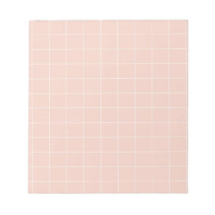 Bloc-note Rose En vichy À damiers Charmante Stationnaire Sta