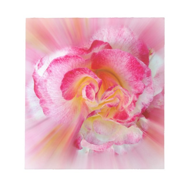 Bloc-note rose jaune (Devant)