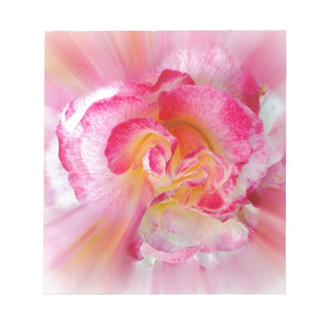 Bloc-note rose jaune (Devant)