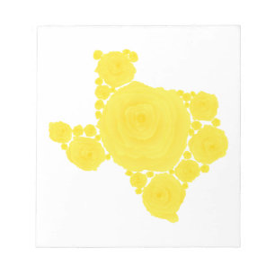 Bloc-note Rose jaune du Texas