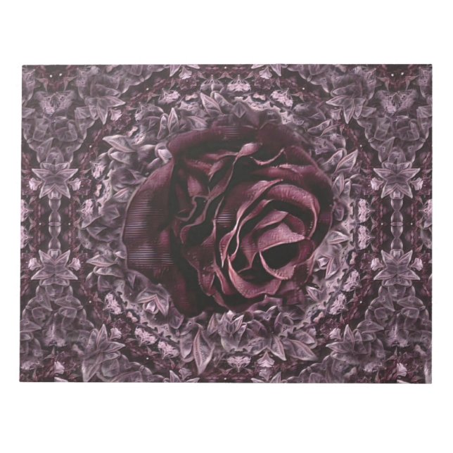 Bloc-note Rose Mandala  (Devant)