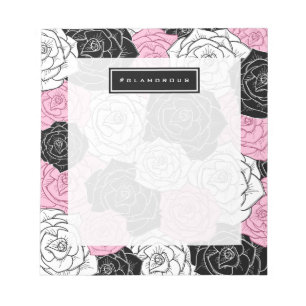 Bloc-note Rose moderne