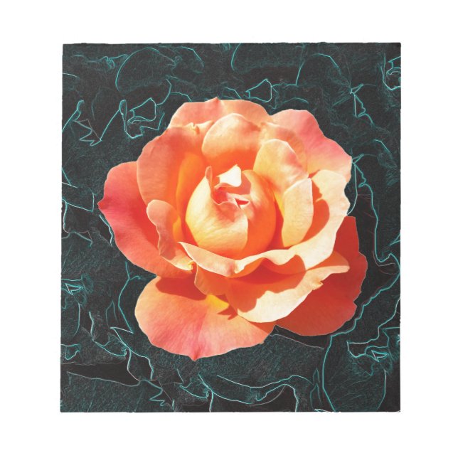 Bloc-note Rose orange clair (Devant)
