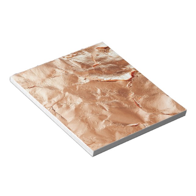Bloc-note Rose Peach Gold Glam (Incliné)