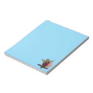 Bloc-note Rose radiant et douce abeille, abeille-toi Postca