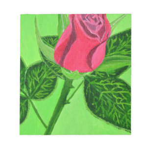 Bloc-note Rose rouge