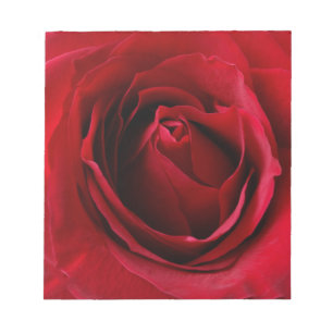 Bloc-note rose rouge profonde