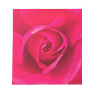 Bloc-note Rose rouge romantique v2
