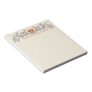 Bloc-note Rosemaling de Noël nordique