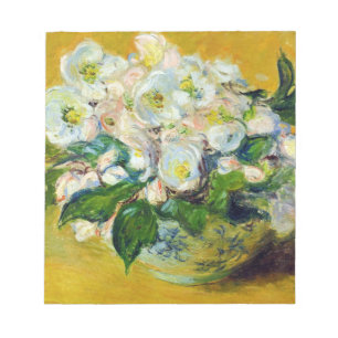 Bloc-note Roses de Noël (par Claude Monet)