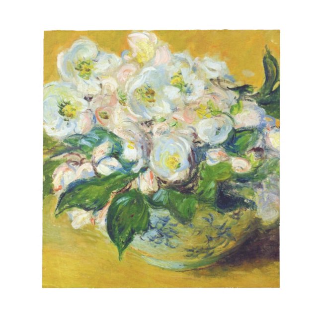 Bloc-note Roses de Noël (par Claude Monet) (Devant)