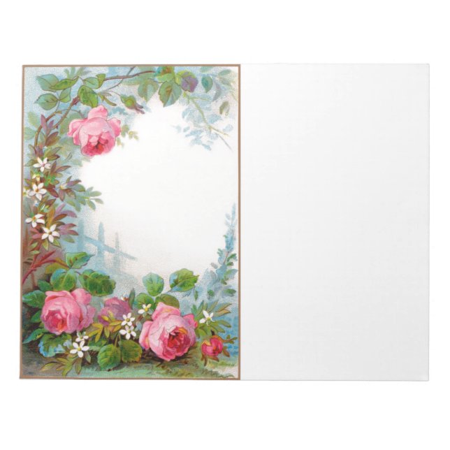 BLOC-NOTE ROSES & JASMINES (Devant)