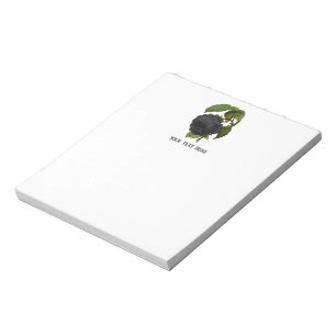 Bloc-note Roses noires personnalisées gothiques vintage