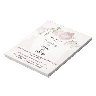 Bloc-note Roses Roses Roses et Collection des Mariés