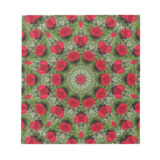 Bloc-note Roses rouges (Devant)