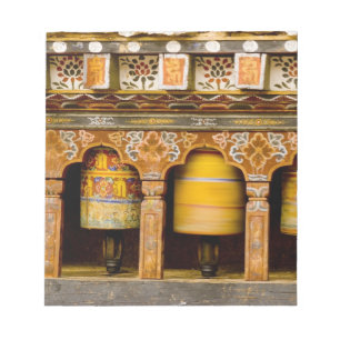Bloc-note Roues à prières, roue de mani au Trongsa Dzong,