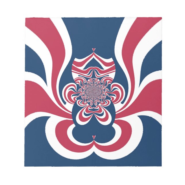 Bloc-note Rouge bleu Kaleidoscope (Devant)