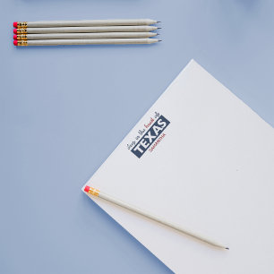 Bloc-note Rouge et Bleu au coeur du Texas