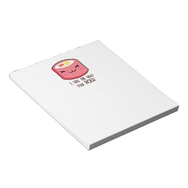 Bloc-note Roulade de sushi Emoji (Incliné)