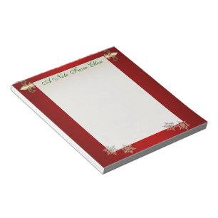 Bloc-note Rouleau de Noël