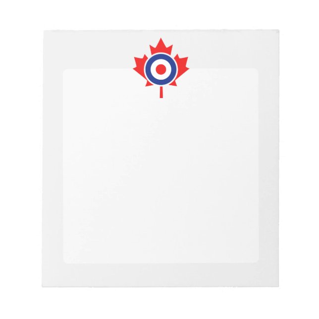 Bloc-note Rounde canadienne de la feuille d'érable Mod CANAD (Devant)