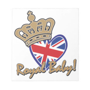 Bloc-note Royal Baby UK Heart Flag