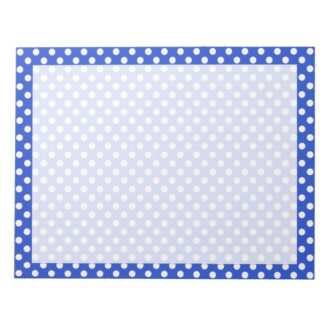 Bloc-note Royal Blue Combination Pois par STaylor (Devant)