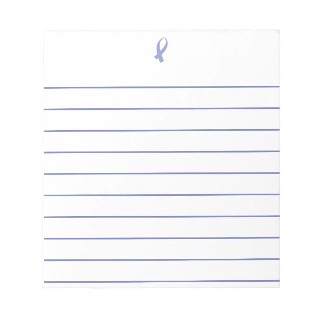 Bloc-note Ruban de sensibilisation (Périwinkle) (Devant)