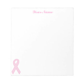 Bloc-note Ruban rose de conscience