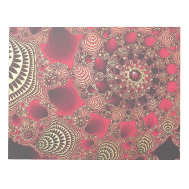 Bloc-note Rubies & Gold Notepad (Devant)