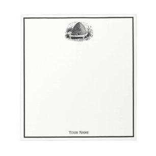 Bloc-note Ruche et Abeilles #1 Heraldique Vintage