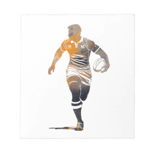 Bloc-note Rugby Jeu Sport Challenge Illustration Silhouette