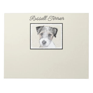 Bloc-note Russell Terrier Peinture rugueuse - Art Chien orig