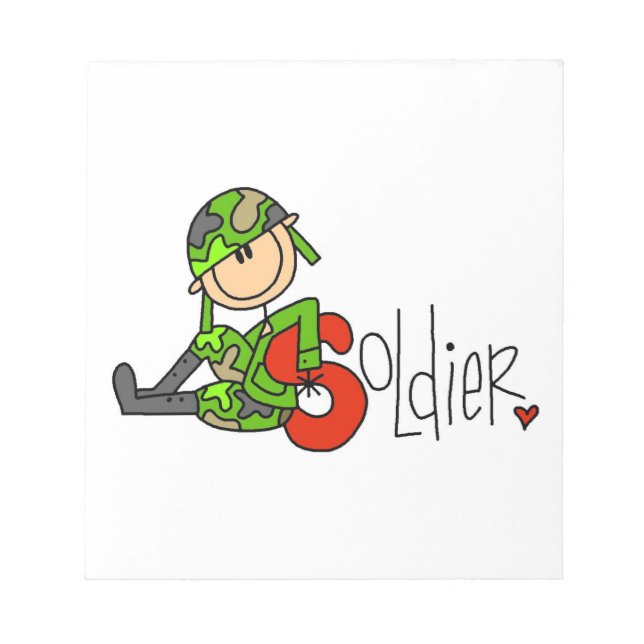 Bloc-note S est pour Soldat (Devant)