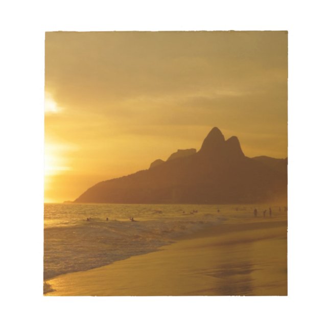 Bloc-note Sable tropical d'amour de paix de l'eau d'océan de (Devant)