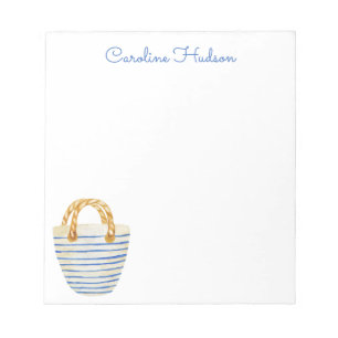 Bloc-note Sac de plage Watercolor