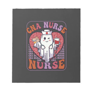 Bloc-note Sac infirmière Cna Halloween fantôme stéthoscope s
