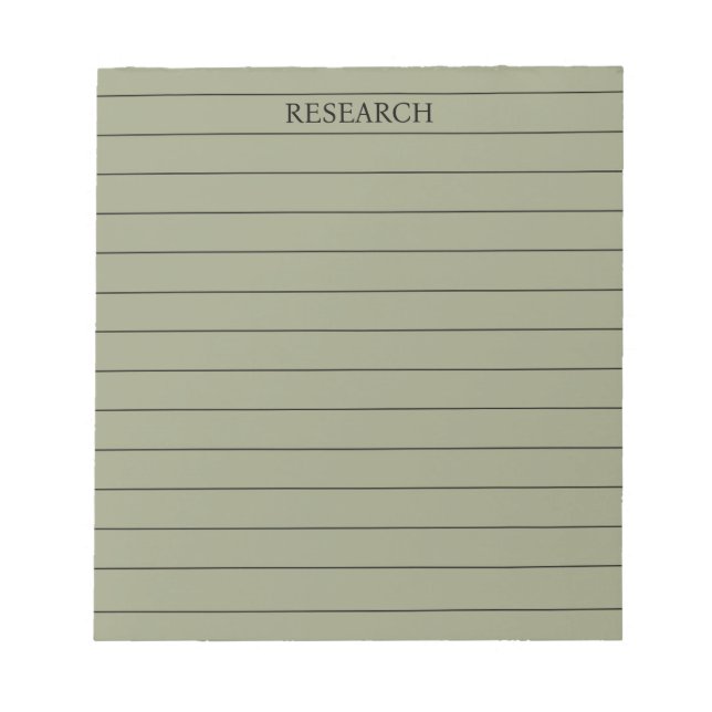 Bloc-note Sage Green Elegant & Serene Papeterie (Devant)