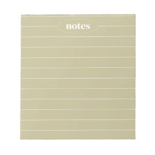 Bloc-note Sage Green Notes Élégance et modernité
